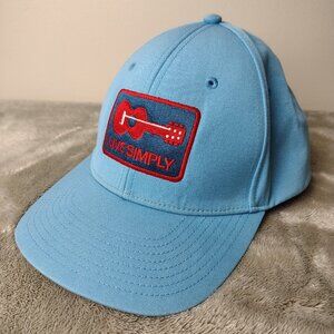 PATAGONIA Hat Blue Live Simply Guitar Embroidered Snapback Adjustable